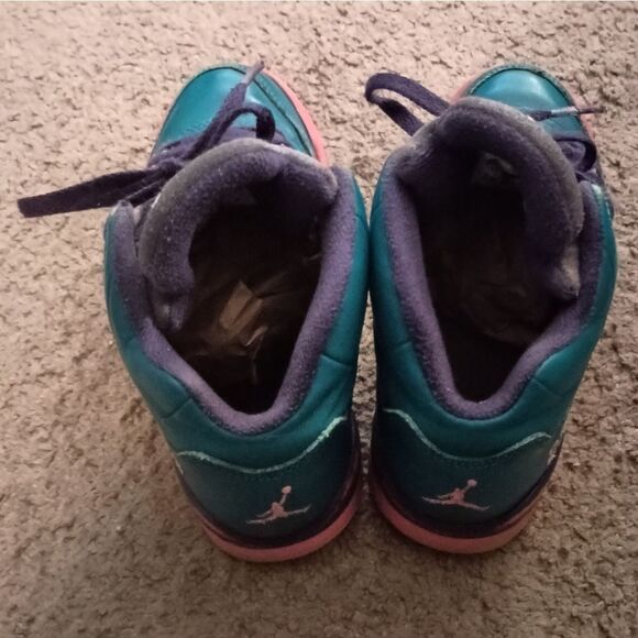 Air Jordan Retro 5 'Tropical' [440893-307] Toddlers Size 12c Sneakers PRE-OWNED - Picture 4 of 6